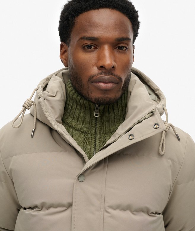 Everest kurze Hooded Puffer-Daunenjacke Everest kurze Hooded Puffer-Daunenjacke