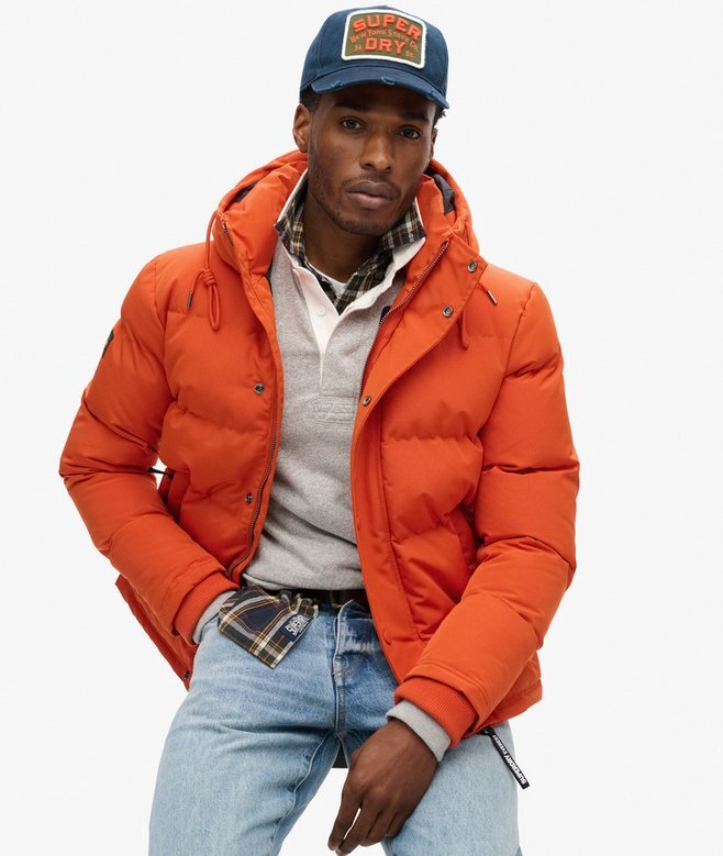 Everest kurze Hooded Puffer-Daunenjacke Everest kurze Hooded Puffer-Daunenjacke