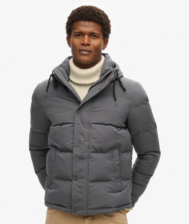 Everest kurze Hooded Puffer-Daunenjacke Everest kurze Hooded Puffer-Daunenjacke