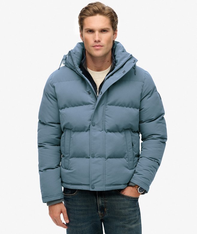 Everest kurze Hooded Puffer-Daunenjacke Everest kurze Hooded Puffer-Daunenjacke