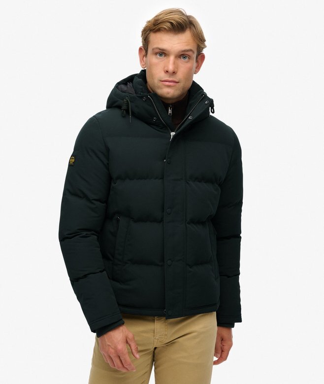 Everest kurze Hooded Puffer-Daunenjacke Everest kurze Hooded Puffer-Daunenjacke
