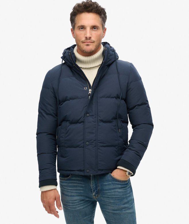 Everest kurze Hooded Puffer-Daunenjacke Everest kurze Hooded Puffer-Daunenjacke