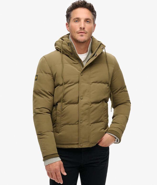 Everest kurze Hooded Puffer-Daunenjacke Everest kurze Hooded Puffer-Daunenjacke