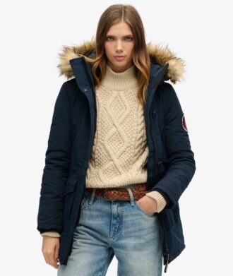 Everest Parka mit Hooded Kapuze aus Kunstfell