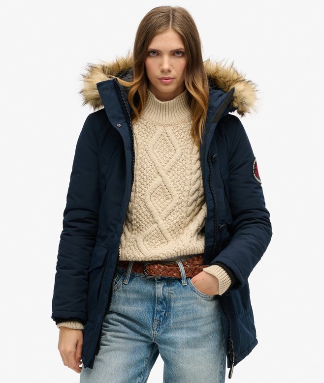 Everest Parka mit Hooded Kapuze aus Kunstfell Everest Parka mit Hooded Kapuze aus Kunstfell