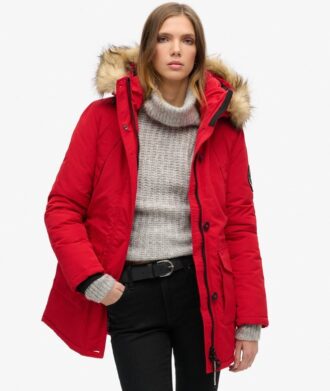 Everest Parka mit Hooded Kapuze aus Kunstfell