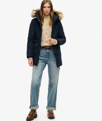 Everest Parka mit Hooded Kapuze aus Kunstfell