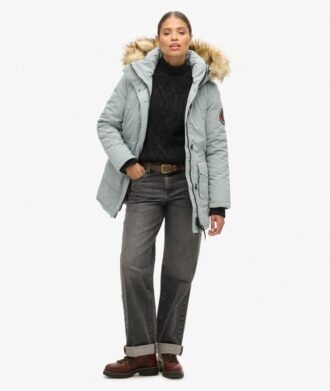 Everest Parka mit Hooded Kapuze aus Kunstfell