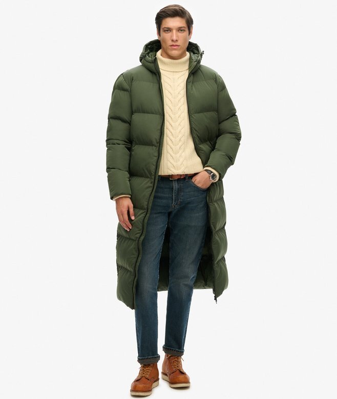Extra langer Puffer-Mantel Extra langer Puffer-Mantel