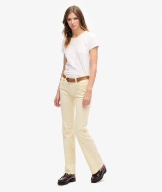 Flare-Jeans aus Cord mit niedriger Leibhöhe