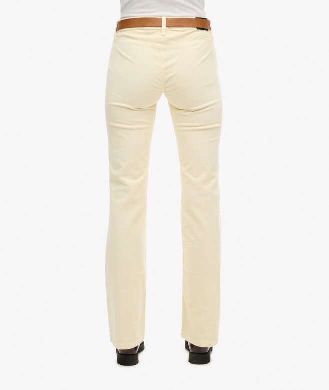 Flare-Jeans aus Cord mit niedriger Leibhöhe Flare-Jeans aus Cord mit niedriger Leibhöhe