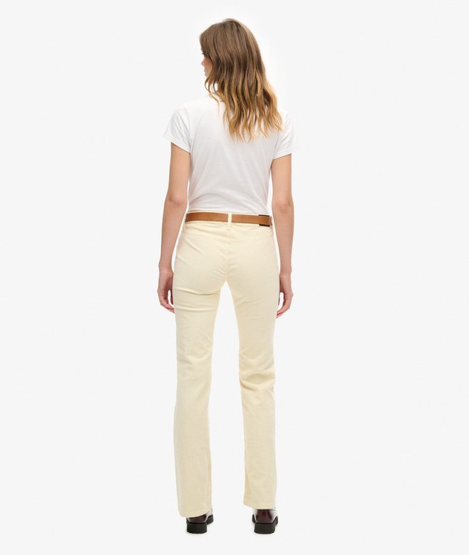 Flare-Jeans aus Cord mit niedriger Leibhöhe Flare-Jeans aus Cord mit niedriger Leibhöhe
