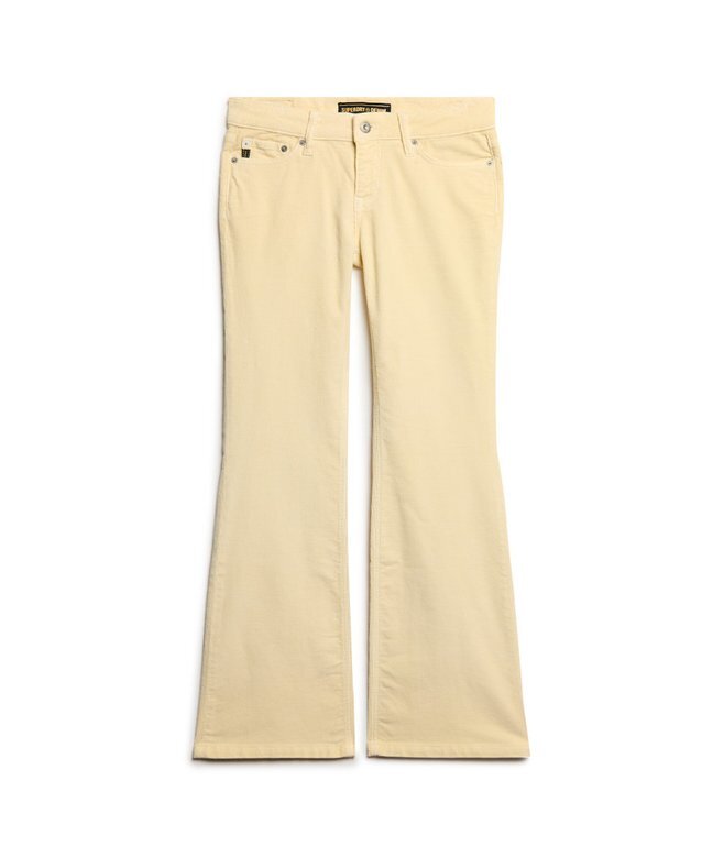 Flare-Jeans aus Cord mit niedriger Leibhöhe Flare-Jeans aus Cord mit niedriger Leibhöhe