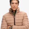 Fuji bestickte Steppjacke Fuji bestickte Steppjacke