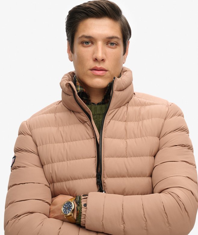 Fuji bestickte Steppjacke Fuji bestickte Steppjacke