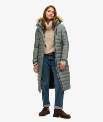 Fuji Hooded Longline Puffer-Mantel