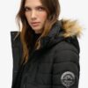 Fuji Mid-Length-Puffer-Mäntel mit Kapuze
