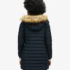 Fuji Mid-Length-Puffer-Mäntel mit Kapuze