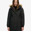 Fuji Mid-Length-Puffer-Mäntel mit Kapuze