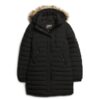 Fuji Mid-Length-Puffer-Mäntel mit Kapuze