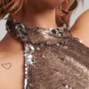 Funkelndes Neckholder-Minikleid Funkelndes Neckholder-Minikleid