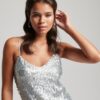 Funkelndes Pailletten-Cami-Minikleid