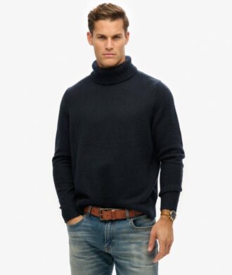 Gebürsteter Rollkragenpullover