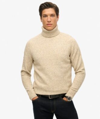 Gebürsteter Rollkragenpullover