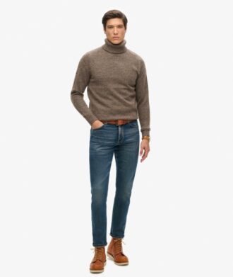 Gebürsteter Rollkragenpullover