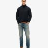 Gebürsteter Rollkragenpullover Gebürsteter Rollkragenpullover