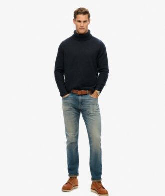 Gebürsteter Rollkragenpullover