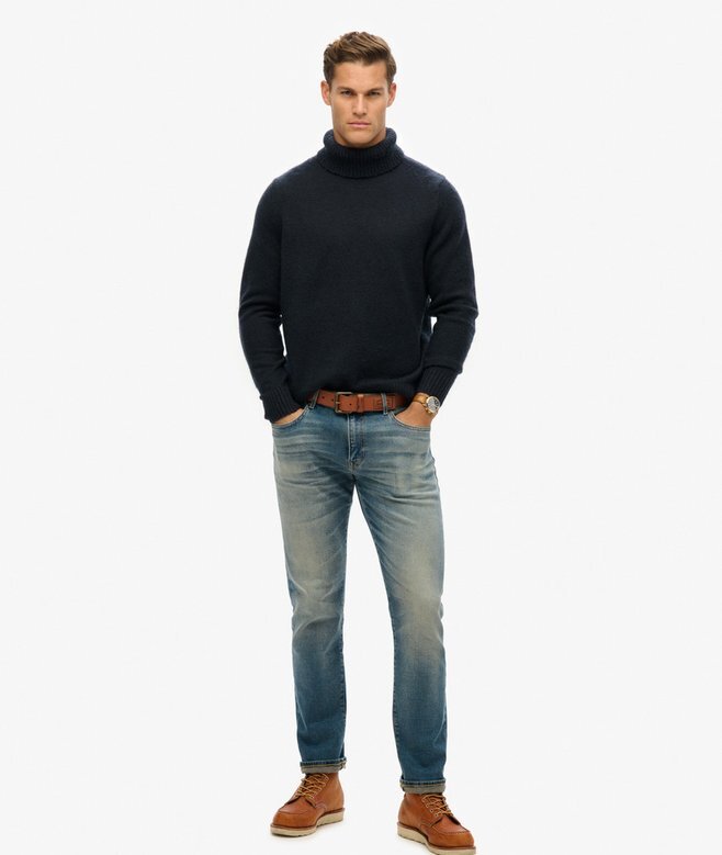 Gebürsteter Rollkragenpullover Gebürsteter Rollkragenpullover