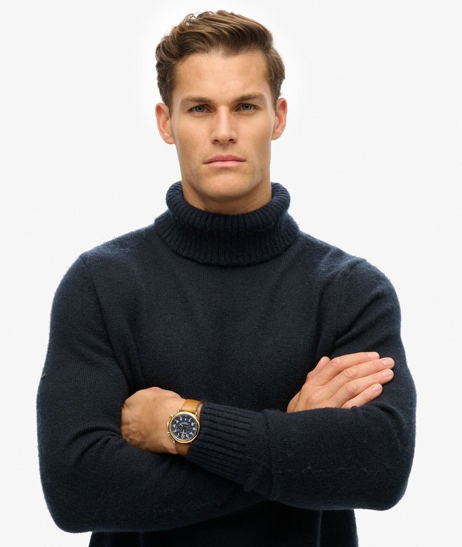 Gebürsteter Rollkragenpullover Gebürsteter Rollkragenpullover