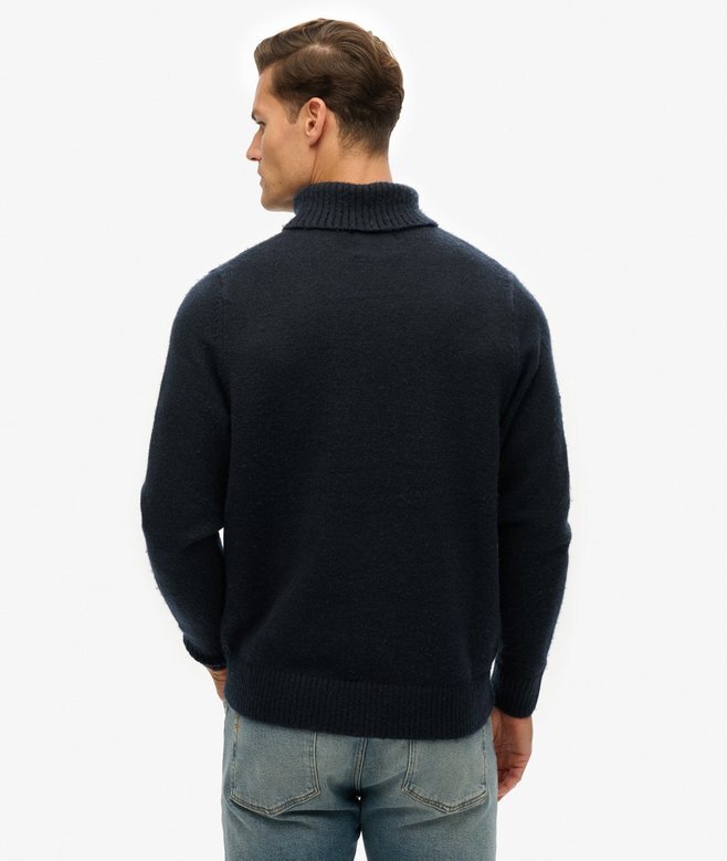 Gebürsteter Rollkragenpullover Gebürsteter Rollkragenpullover