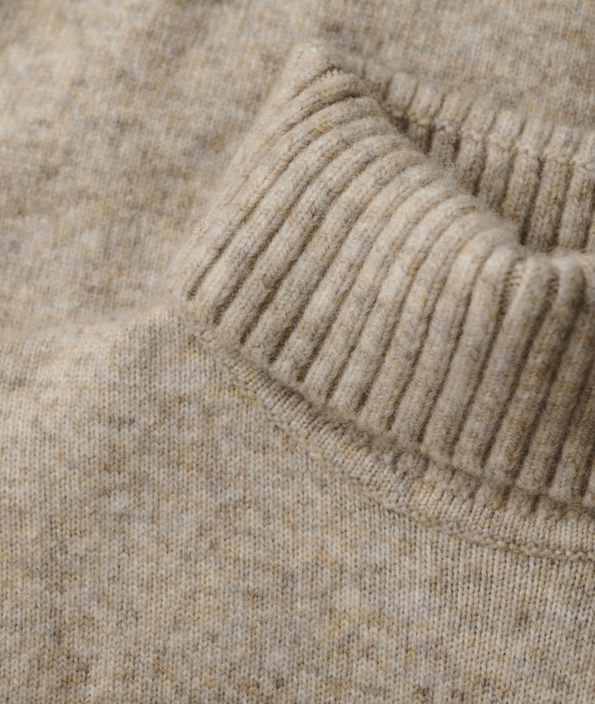 Gebürsteter Rollkragenpullover Gebürsteter Rollkragenpullover