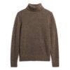 Gebürsteter Rollkragenpullover Gebürsteter Rollkragenpullover