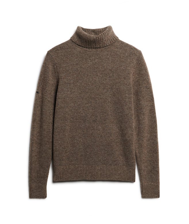 Gebürsteter Rollkragenpullover Gebürsteter Rollkragenpullover