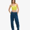 Gerafftes Mesh-Crop-Korsett-Oberteil Gerafftes Mesh-Crop-Korsett-Oberteil