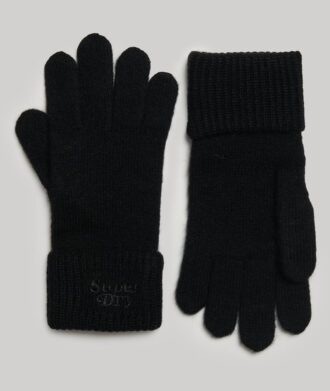 Gerippte Strickhandschuhe