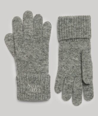 Gerippte Strickhandschuhe