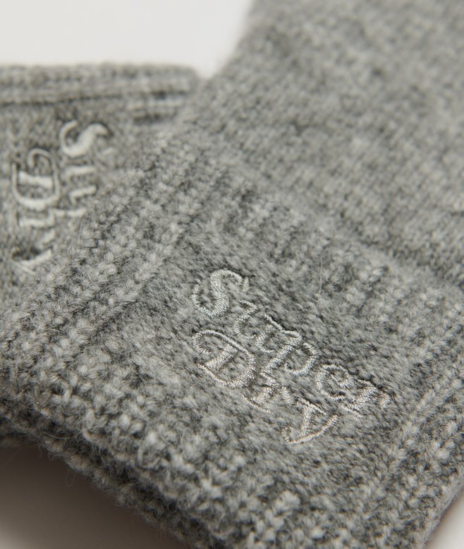 Gerippte Strickhandschuhe Gerippte Strickhandschuhe