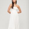 Gesmoktes Midi-Strandkleid Gesmoktes Midi-Strandkleid