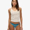 Gestreifte Bikini-Slips aus recyceltem Material