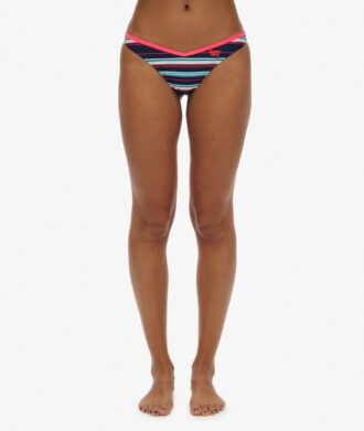 Gestreifte Bikini-Slips aus recyceltem Material Gestreifte Bikini-Slips aus recyceltem Material