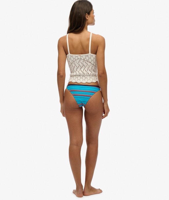Gestreifte Bikini-Slips aus recyceltem Material Gestreifte Bikini-Slips aus recyceltem Material
