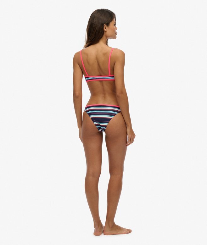 Gestreifte Bikini-Slips aus recyceltem Material Gestreifte Bikini-Slips aus recyceltem Material