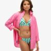 Gestreiftes Triangel-Bikini-Oberteil Gestreiftes Triangel-Bikini-Oberteil