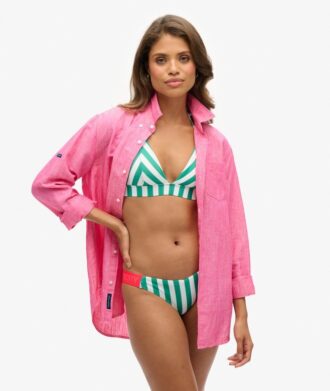 Gestreiftes Triangel-Bikini-Oberteil Gestreiftes Triangel-Bikini-Oberteil