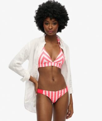 Gestreiftes Triangel-Bikini-Oberteil Gestreiftes Triangel-Bikini-Oberteil