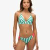 Gestreiftes Triangel-Bikini-Oberteil Gestreiftes Triangel-Bikini-Oberteil